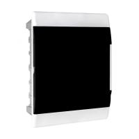 Бокс 24мод встраиваемый белый черная прозрачная дверь IP41 SlimBox EKF