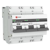 Автомат 3Р 50А D 10кА ВА47-100 EKF PROxima