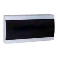 Бокс 18мод навесной белый чёрная дверь IP41 ЩРН-П EKF Basic